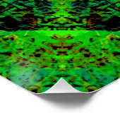 ビブリディセント・グリーン・万華鏡のように千変万化するパターン、 ポスター (コーナー)