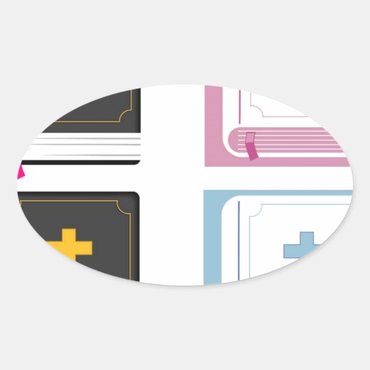 ビブル 楕円形シール (正面)