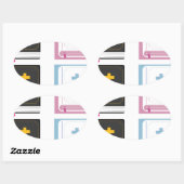 ビブル 楕円形シール (シート)