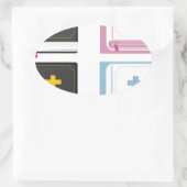 ビブル 楕円形シール (バッグ)