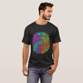 ビブロスの虹彩マンダラネオン グラフィック Tシャツ (正面フル)