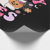 ビブ不気味ス幽霊レトログルーヴィハロウィーン ラッピングペーパー (角)