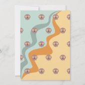 ビブ不気味レトロヴィンテージハロウィーン子供の誕生日 招待状 (裏面)