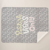 ビブ前向きスのみニュートラルカラーボホスタイル シェルパブランケット (正面(横))