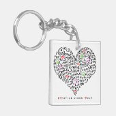 ビブ前向きスのみハートデザイン キーホルダー (正面左)