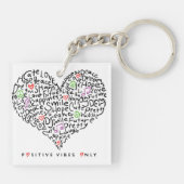 ビブ前向きスのみハートデザイン キーホルダー (裏面)