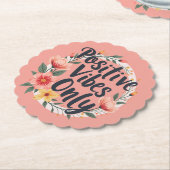 ビブ前向きスのみフローラリースデザイン ペーパーコースター (アングル)