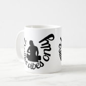 ビブ前向きスのみ感動的引用文 コーヒーマグカップ (正面左)