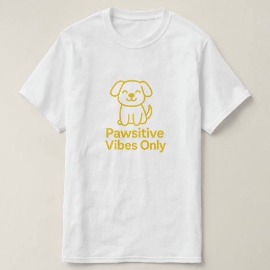 ビブ前向きスのみ – かわいい犬の恋人ミニマルT Tシャツ (デザイン正面)