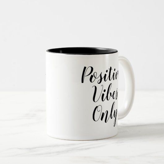 ビブ前向きスのみ |のインスパイアスローガン引用文マググ ツートーンマグカップ (正面右)