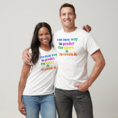 ビブ前向きスのみ | ミニマルタイポグラフィTシャツ Tシャツ (ユニセックス)