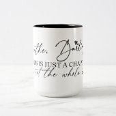 ビブ前向きスやる気を起こさせる ツートーンマグカップ (中央)