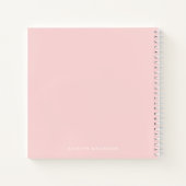 ビブ前向きスカラフル抽象芸術タイポグラフィ ノートブック (裏面)