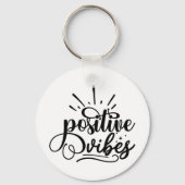 ビブ前向きスタイポグラフィやる気を起こさせる引用文アート キーホルダー (正面)