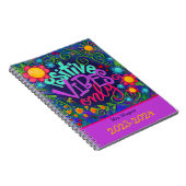 ビブ前向きスパーソナライズされた先生おもしろい花 ノートブック (右側)