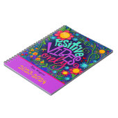 ビブ前向きスパーソナライズされた先生おもしろい花 ノートブック (左側)