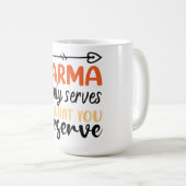 ビブ前向きス | やる気を起こさせる引用文 コーヒーマグカップ (正面右)