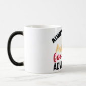 ビブ前向きス | やる気を起こさせる引用文 モーフィングマグカップ (左)