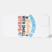 ビブ前向きス | やる気を起こさせる引用文 iPhoneケース (裏面横)