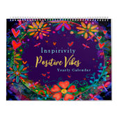 ビブ感動的ス前向きインスピリシティおもしろい カレンダー (カバー)