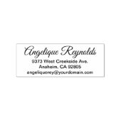 ビブ素晴らしスのシンプル差出人住所と電子メール ラバースタンプ (押印)