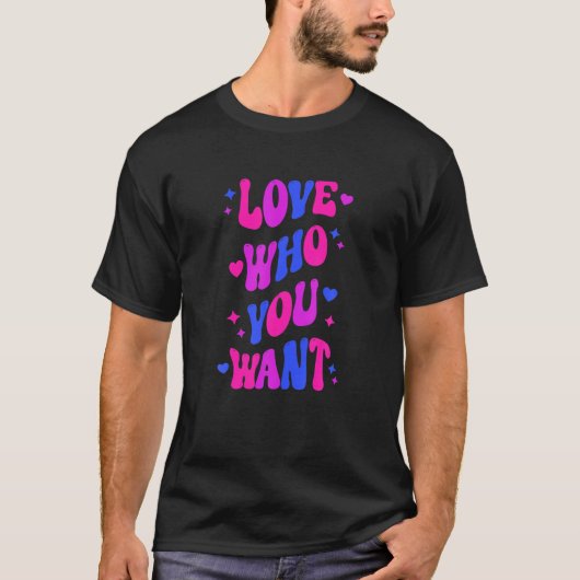 ビプライド両性愛が欲しい Tシャツ (正面)