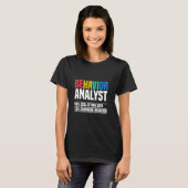 ビヘイビアーアナリスト私のABCアナリスト Tシャツ (正面フル)