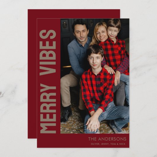 ビベエレガントスメリーのカスタム写真 シーズンカード (正面/裏面)