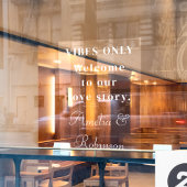 ビベスのみ |ラブストーリーへようこそ結婚 ウィンドウサイン