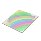 ビベスハッピーパステル前向きカラーズ抽象芸術アート タイル (側面)