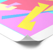 ビベスパステル前向きカラーズ抽象芸術アートポスター ポスター (角)