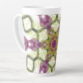 ビベスマグ | 熱帯鮮やか抽象芸術芸術 カフェラテマグ (左アングル)