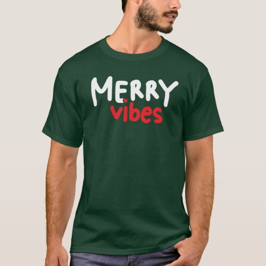 ビベスメリークリスマスTシャツグリーン Tシャツ (正面)