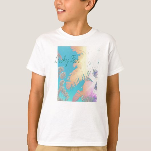 ビベス前向きトロピカルパーム Tシャツ (正面)