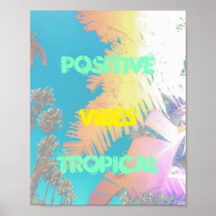 ビベス前向きトロピカルヤシの木のポスター ポスター