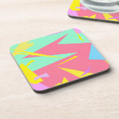 ビベス前向きパステルカラーズ抽象芸術 コースター (左側)