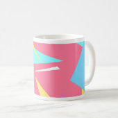 ビベス前向きパステルカラーズ抽象芸術 コーヒーマグカップ (正面右)