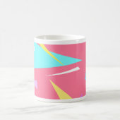 ビベス前向きパステルカラーズ抽象芸術 コーヒーマグカップ (中央)