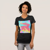 ビベス前向きパステルカラーズ抽象芸術 Tシャツ (正面フル)