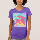 ビベス前向きパステルカラーズ抽象芸術 Tシャツ (正面)