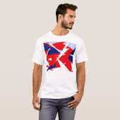 ビベス前向きレッドブルーホワイト Tシャツ (正面フル)