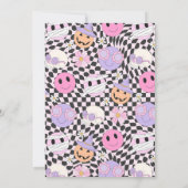 ビベハロウィン不気味キュートグルーヴィー幽霊誕生日 招待状 (裏面)