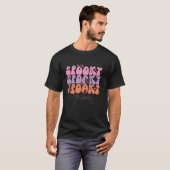 ビベハロウィン不気味コスチュームスカルレトロヴィンテージ Tシャツ (正面フル)