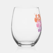 ビベ不気味ス不気味 ステムなしワイングラス (右)