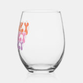 ビベ不気味ス不気味 ステムなしワイングラス (左)