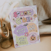 ビベ不気味ス名門私立校風のハロウィーン誕生日招待状 招待状