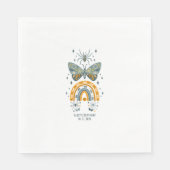 ビベ不気味ハロウィーン記号カスタム文字 スタンダードランチョンナプキン (正面)