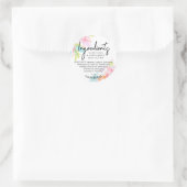 ビベ前向きス体バター成分ジャラベル ラウンドシール (バッグ)