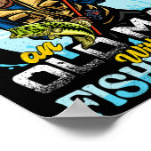 ビポックB魚釣り誕生日ティーネーブン過小評価O ポスター (角)