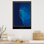 ビミニアイランドバハマ宇宙衛星地図 ポスター (キッチン)